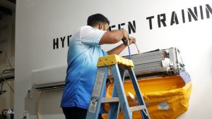 HydroKleen Services and servicing mini split unit