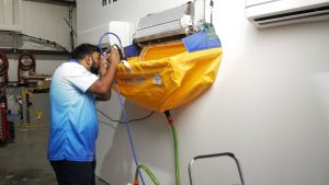 HydroKleen Services and servicing mini split unit